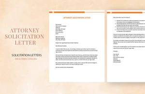Attorney Solicitation Letter