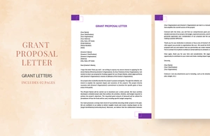Grant Proposal Letter