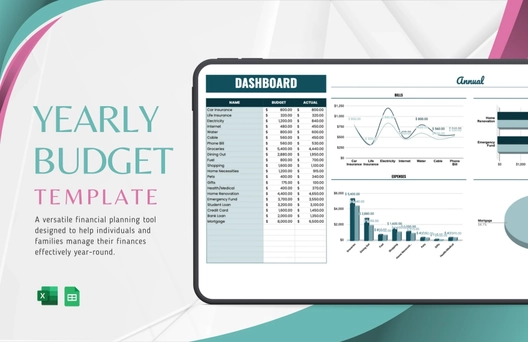 Yearly Budget Template