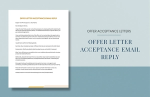 Offer Letter Acceptance Email Reply