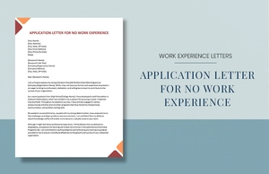 Application Letter For No Work Experience Application Letter For No Work Experience