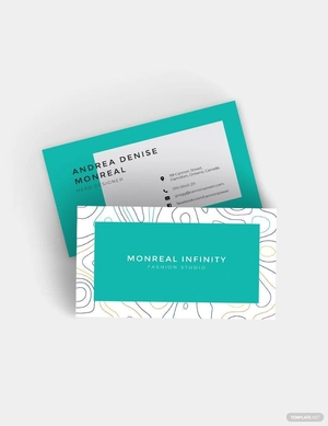 Creative Business Card Template for Fashion Designers