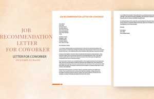 Job Recommendation Letter for Coworker Job Recommendation Letter for Coworker