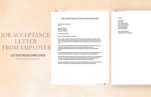 Job Acceptance Letter From Employer