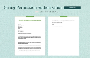 Letter Of Authorization Giving Permission