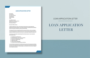 Loan Application Letter