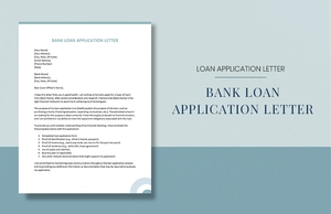 Bank Loan Application Letter