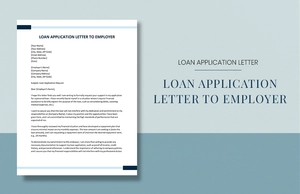 Loan Application Letter to Employer