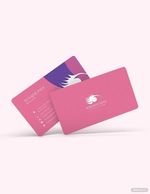 Creative Makeup Artist Business Card Template