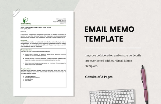Email Memo Template