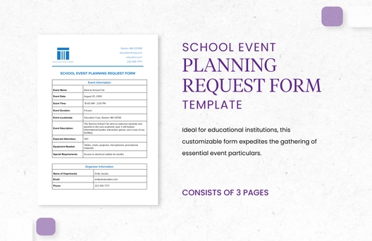 School Event Planning Request Form Template School Event Planning Request Form Template