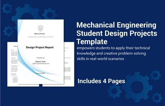 Mechanical Engineering Student Design Projects Template