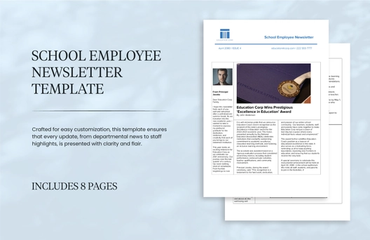School Employee Newsletter Template