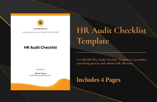 HR Audit Checklist Example