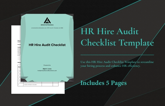 HR Hire Audit Checklist Template