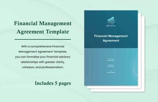 Financial Management Agreement Template