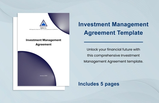 Investment Management Agreement Template