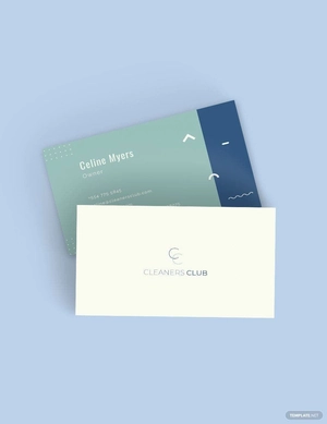 Cleaning Service Business Card Template