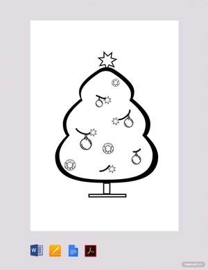 Simple Christmas Tree Template