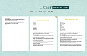 Career Motivation Letter