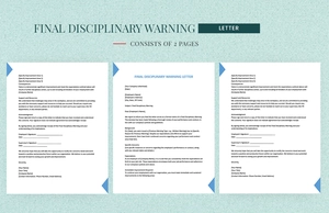 Final Disciplinary Warning Letter