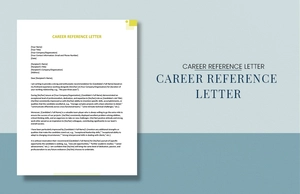 Career Reference Letter