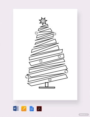 Blank Christmas Tree Template