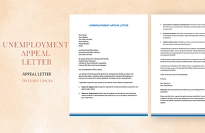 Unemployment Appeal Letter Unemployment Appeal Letter
