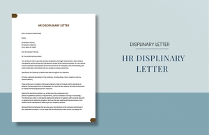 HR Disciplinary Letter