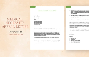 Medical Necessity Appeal Letter Medical Necessity Appeal Letter