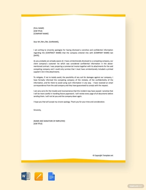 Apology Letter for Mistake at Work to Boss