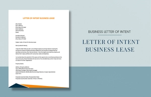 Letter Of Intent Business Lease Letter Of Intent Business Lease