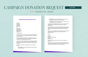 Campaign Donation Request Letter Campaign Donation Request Letter