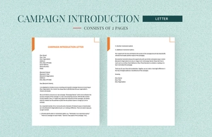 Campaign Introduction Letter