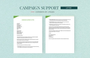 Campaign Support Letter