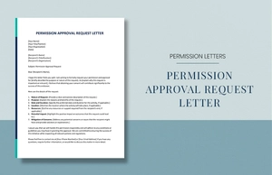 Permission Approval Request Letter