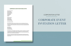 Corporate Event Invitation Letter