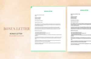 Bonus Letter