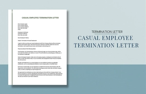 Casual Employee Termination Letter Casual Employee Termination Letter
