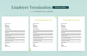 Employee Termination Notice Letter