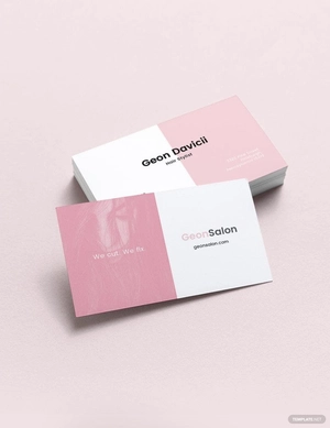 Modern Salon Business Card Template
