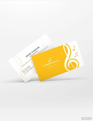 Music Band Business Card Template