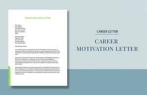 Sample Career Motivation Letter
