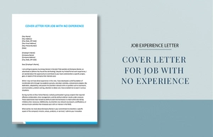 Cover Letter For Job With No Experience