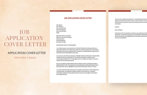 Job Application Cover Letter