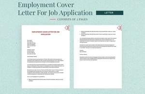 Employment Cover Letter For Job Application
