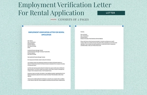 Employment Verification Letter For Rental Application Employment Verification Letter For Rental Application