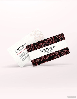Tattoo Shop Business Card Template