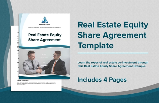 Real Estate Equity Share Agreement Example