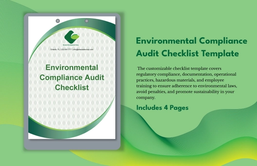Environmental Compliance Audit Checklist Template Environmental Compliance Audit Checklist Template